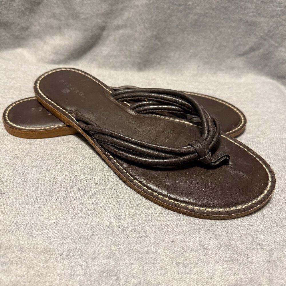 PESARO Leather Flip-Flops size 10M